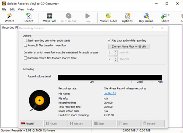 Golden Records Vinyl to CD Converter