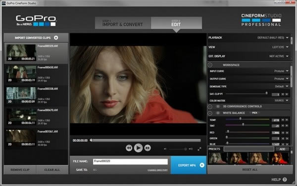 GoPro CineForm Studio免费版