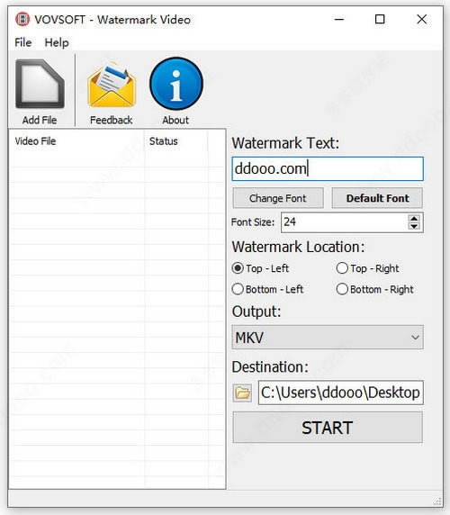 【VovSoft Watermark Video免费版下载】VovSoft Watermark Video(视频加水印工具) v1.7 免费版