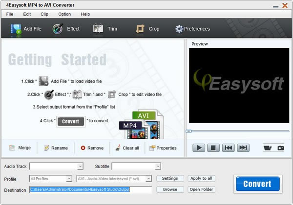 4Easysoft MP4 to AVI Converter免费版