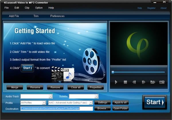 4Easysoft Video to MP3 Converter中文版