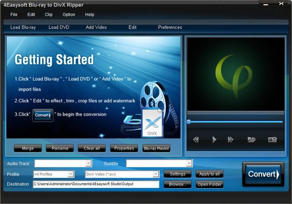 4Easysoft Blu-ray to DivX Ripper官方版