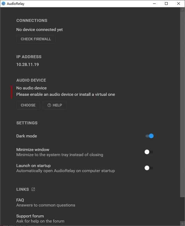 【AudioRelay官方正式版下载】AudioRelay(手机当电脑音箱) v0.9.1 官方正式版