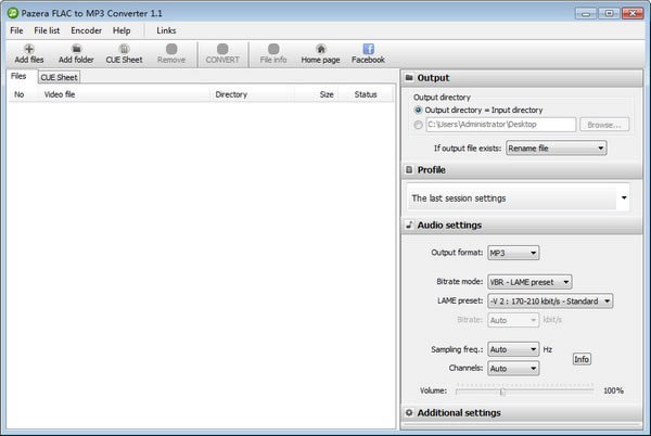 Pazera FLAC to MP3 Converter官方版