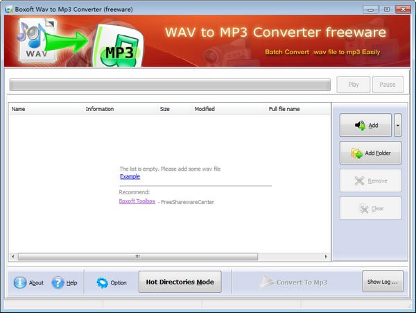 【Boxoft WAV to MP3 Converter下载】Boxoft WAV to MP3 Converter(Wav到MP3转换器) v1.1.0.0 官方正式版