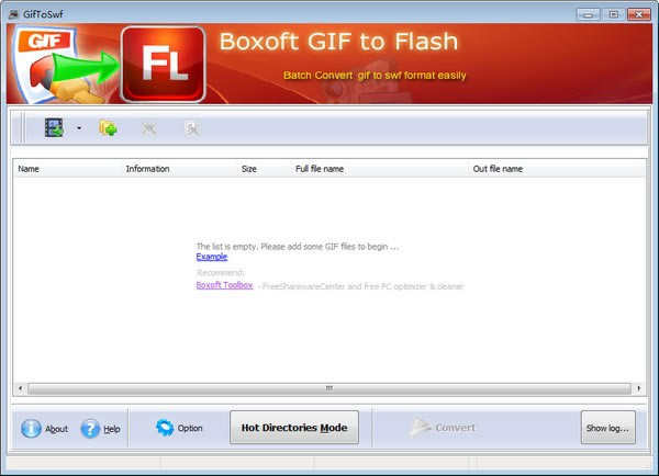Boxoft GIF To Flash