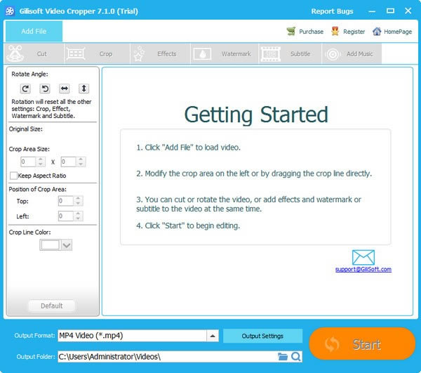 Gilisoft Video Cropper免费版