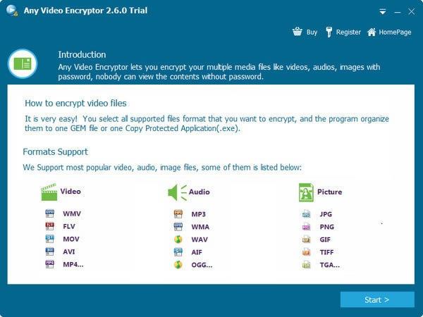 Gilisoft Any Video Encryptor 