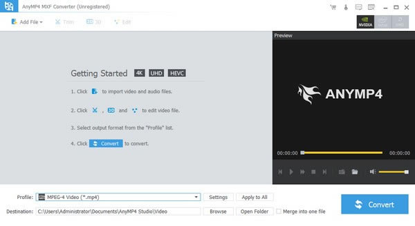 4Videosoft MXF Converterر