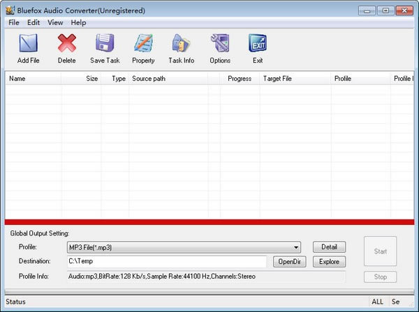Bluefox Audio Converter