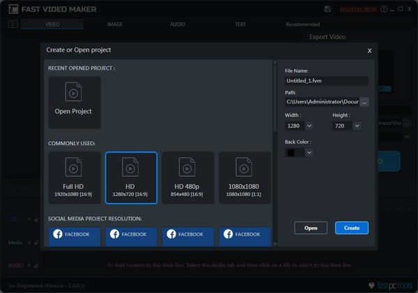 【Fast Video Maker官方正式版下载】Fast Video Maker(视频制作管理软件) v1.0.0.3 官方正式版
