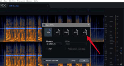 iZotope RX7中文版怎么导出MP3