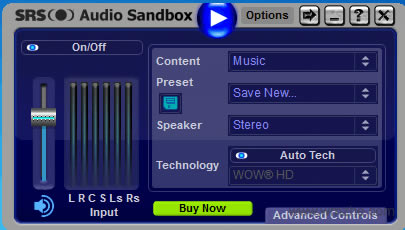 SRS Audio Sandbox��Ƶ��ǿ���߽�ͼ