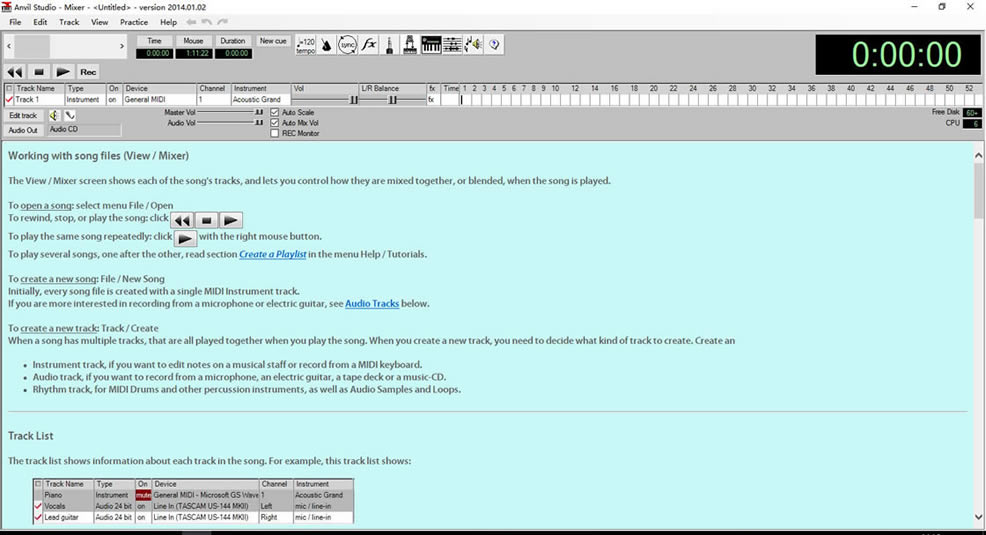 Anvil Studio汉化版使用教程截图