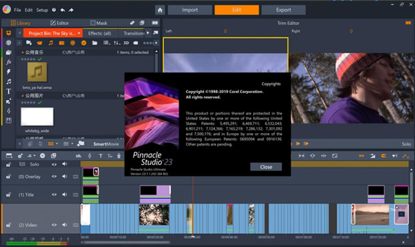 【Pinnacle Studio 23特别版】Pinnacle Studio中文版下载 v23.2.1.297 绿色特别版-本站