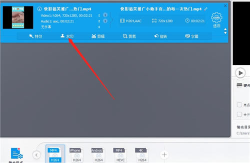 VideoProc怎么添加水印