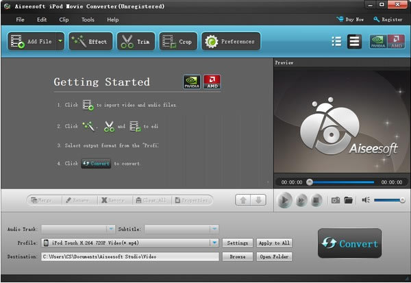 Aiseesoft iPod Movie Converter特别版 第1张图片