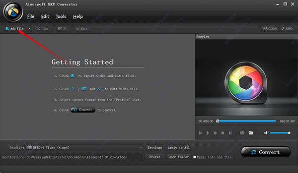 Aiseesoft MXF Converter中文版使用方法