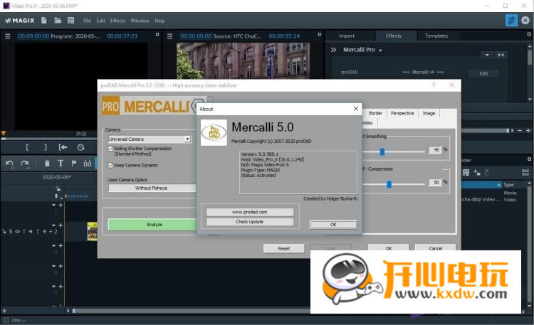 【视频防抖软件下载】视频防抖画面修复(Vegas插件) v5.0.508.1 最新版