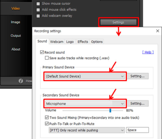 班迪录屏怎么录外部声音