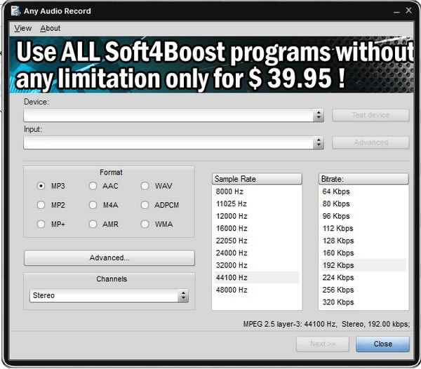 Soft4Boost Any Audio Recordء¼(Soft4Boost Any Audio Record) v6.6.3.303 ٷʽ