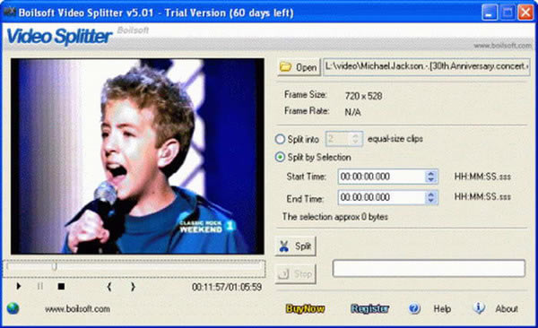 Boilsoft Video Splitter截图