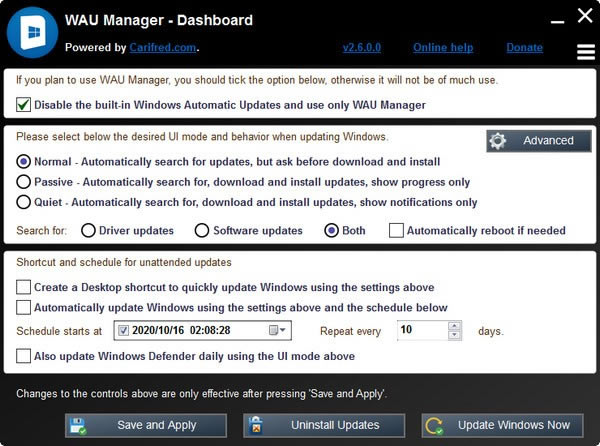 WAU ManagerٷʽءWAU Manager(¹) v2.6.0.0 ٷʽ