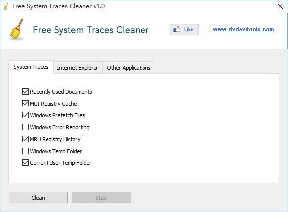 Free System Traces Cleaner