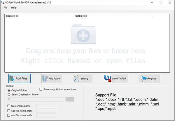 PDFdu Word To PDF Converter