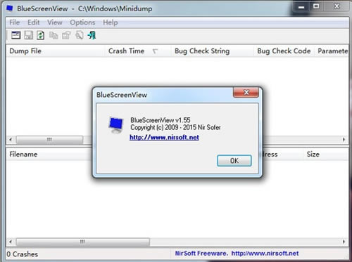 BlueScreenView���ؽ�ͼ
