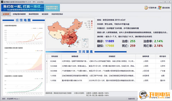 新型肺炎疫情实时动态查询软件截图