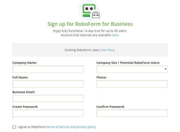 RoboForm截图
