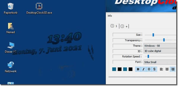 DesktopClock3DءDesktopClock3D(3Dʱ) v1.01 ٷʽ
