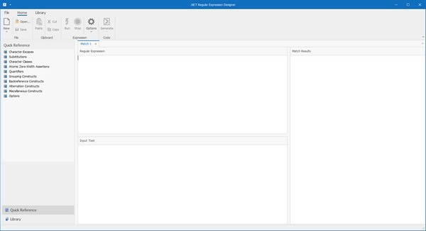 .NET Regular Expression Designer