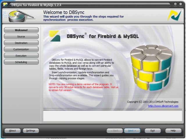DBSync for Firebird and MySQL-DBSync for Firebird and MySQL v1.2.4ٷ