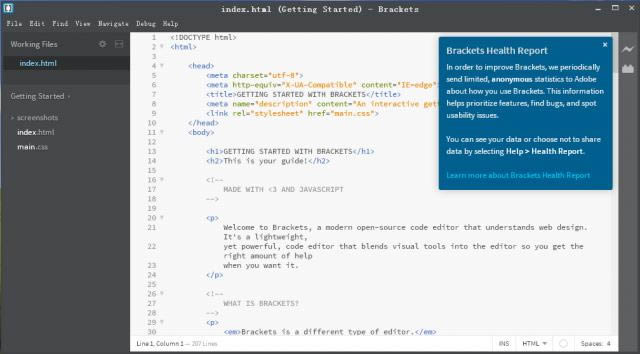 brackets-Դҳ༭-brackets v2.2ٷ