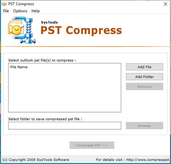 SysTools PST Compress-一款专业实用的邮件压缩工具-SysTools PST Compress下载 v2.0官方版官方版