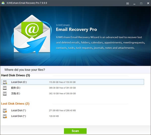 IUWEshare Email Recovery Pro(ʼݻָ)