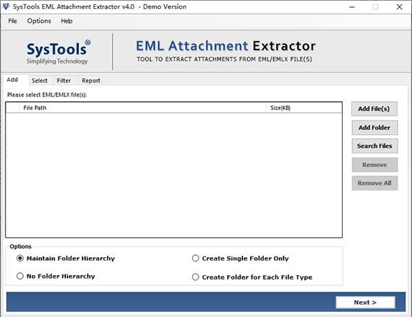 SysTools EML Attachment Extractor(ʼ)