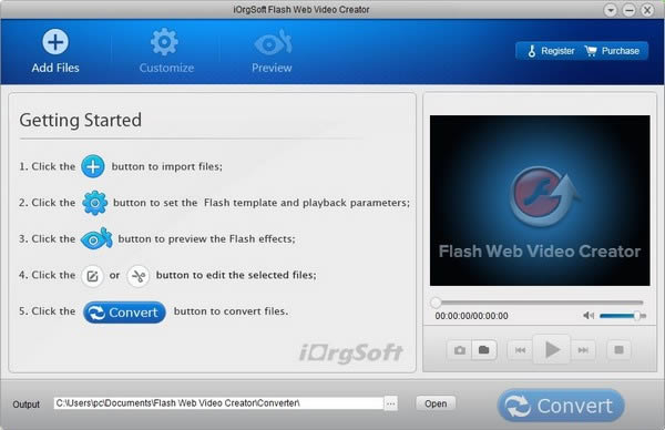 iOrgsoft Flash Web Video Creator(Ƶʽת)