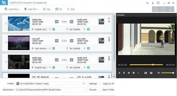 AnyMP4 DVD Converter(Ƶʽת)