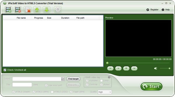 iPixSoft Video to HTML5 Converter(HTML5Ƶת)