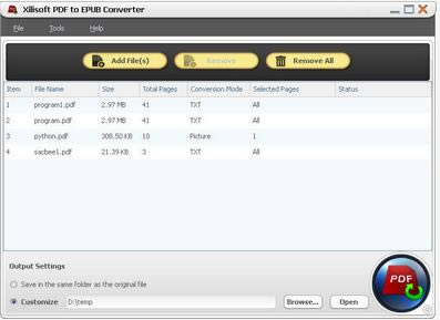 Xilisoft PDF to EPUB Converter-pdfתepubת-Xilisoft PDF to EPUB Converter v2.1ٷ