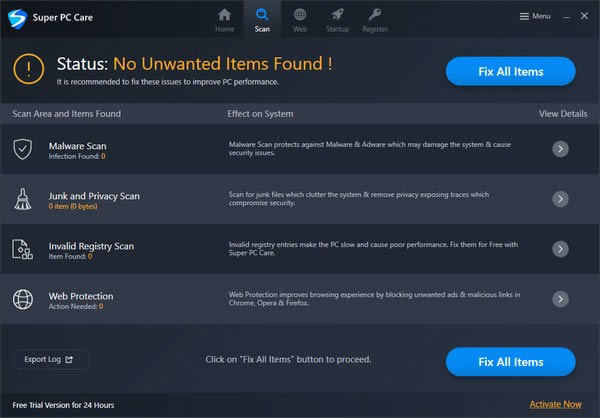 Super PC Care-恶意软件扫描与清理工具-Super PC Care下载 v2.0.0.25096官方版