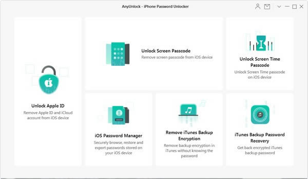 AnyUnlock iPhone Password Unlocker-苹果手机密码恢复工具-AnyUnlock iPhone Password Unlocker下载 v1.3.0官方版