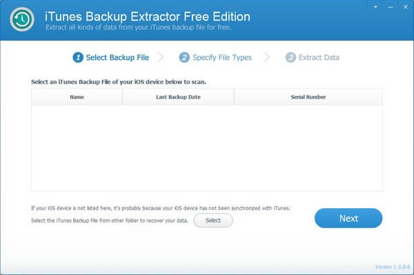 iTunes Backup Extractor Free Edition-iTunesȡ-iTunes Backup Extractor Free Edition v1.5.8.8ٷ