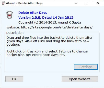 Delete After Days-定时清理工具-Delete After Days下载 v2.0.0绿色版