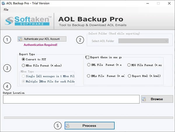 Softaken AOL Backup Pro-数据备份工具-Softaken AOL Backup Pro下载 v1.0.1官方版