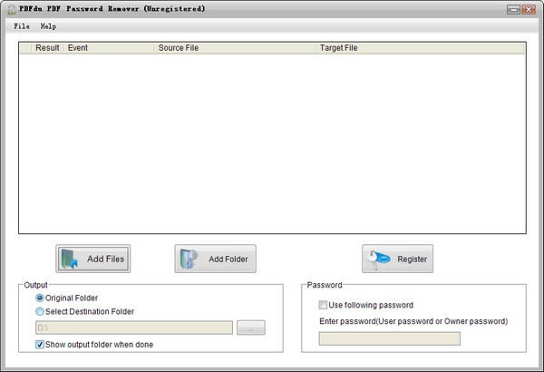 PDFdu PDF Password Remover(PDF)
