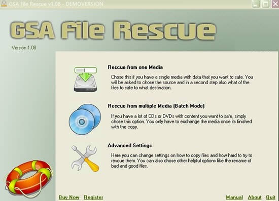 GSA File Rescue-光盘数据恢复软件-GSA File Rescue下载 v1.13官方版